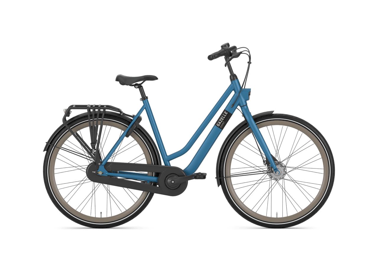 vallei Pijl ze Gazelle Esprit Avalon Blue Mat Lowstep - Davy's Bike Store