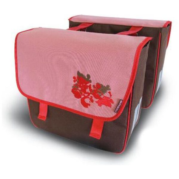 Basil dubb tas Prima V br/rd BRUIN ROOD