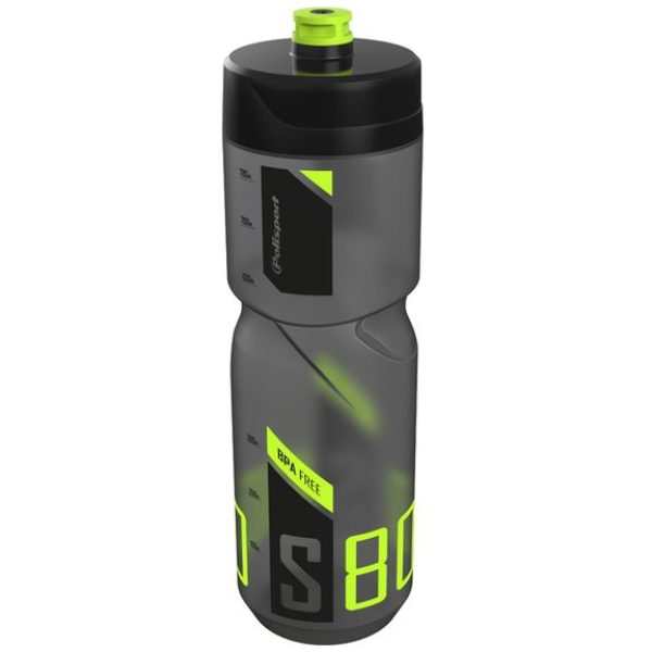 Polisport bidon S800/lime Zwart