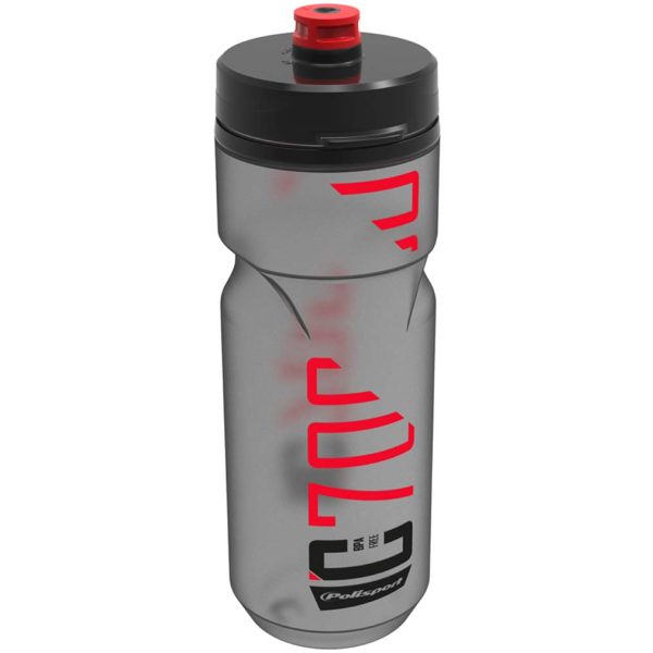 Polisport bidon C700 clear/black/red
