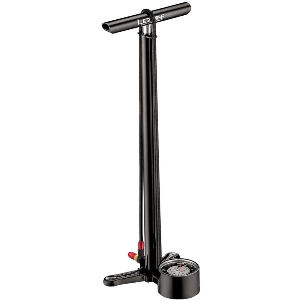 Lezyne CNC FLOOR DRIVE BLACK/HI GLOSS