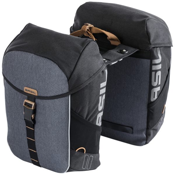 Basil TAS BAS MILES DUBBEL MIK ZW 34L Black Slate - Afbeelding 3