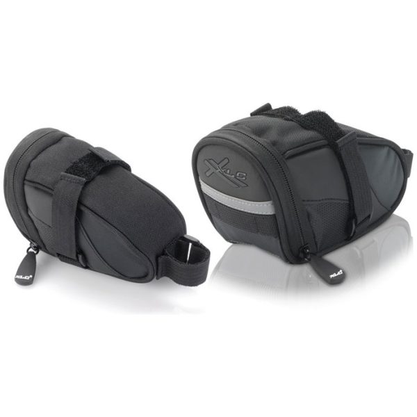 Tas Xlc Zadel Klittenband ZW/ANT 0.8L Zwart/Antraciet
