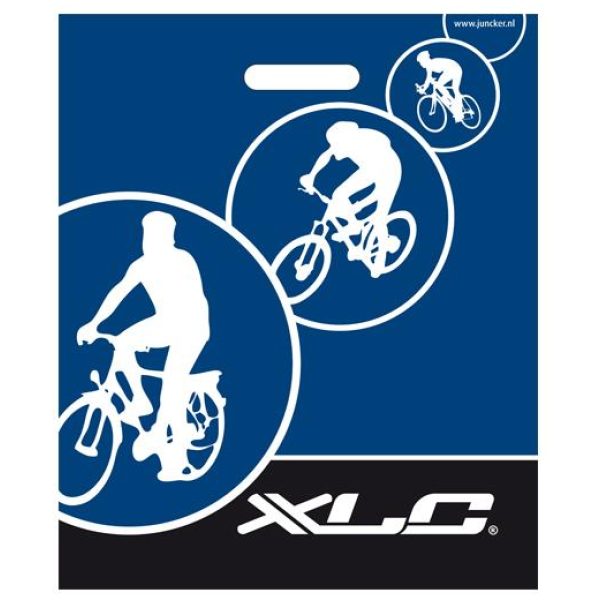 Xlc TAS PLASTIC GROOT OPDRUK DS A 500 Blauw