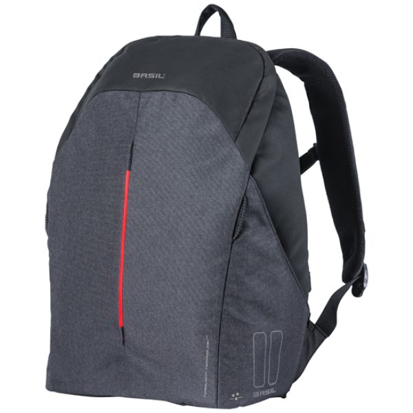 Basil RUGTAS BAS BSAFE NORDLIGHT GRY/ZW Graphite Black