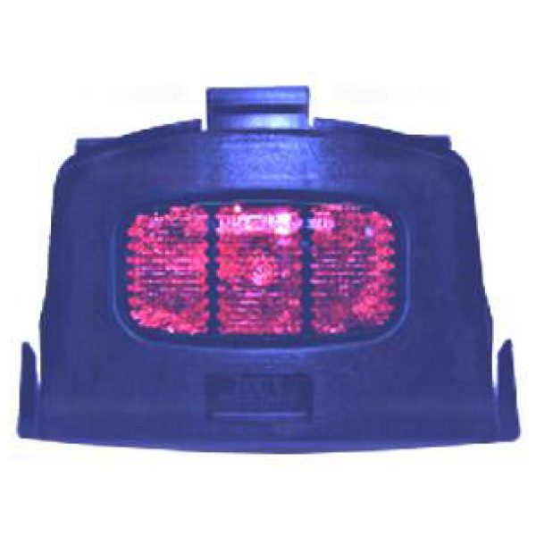 Bobike rugplaat m/refl bl BLAUW