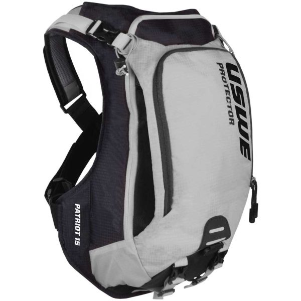 Uswe RUGTAS PATRIOT 15 PROTECTOR PACK ZW/GRY Black/Grey
