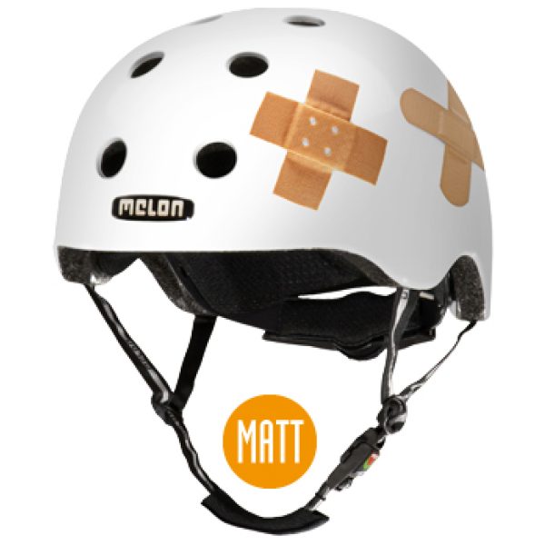 Melon Helm Plastered White M-L (52-58cm) wit Plastered White Matt