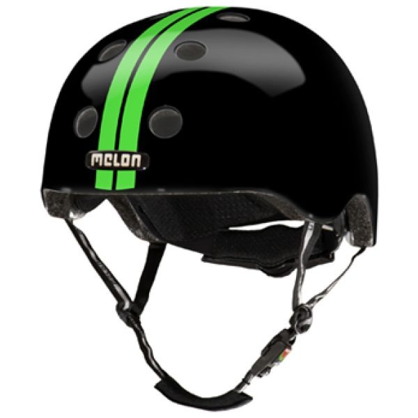 Helm Melon Straight Green Black XL-2XL (58-63cm)groen/zw