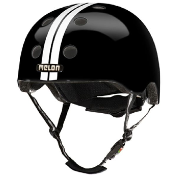 Melon Helm XL-2XL(58-63cm)wit/zwart Straight White Black