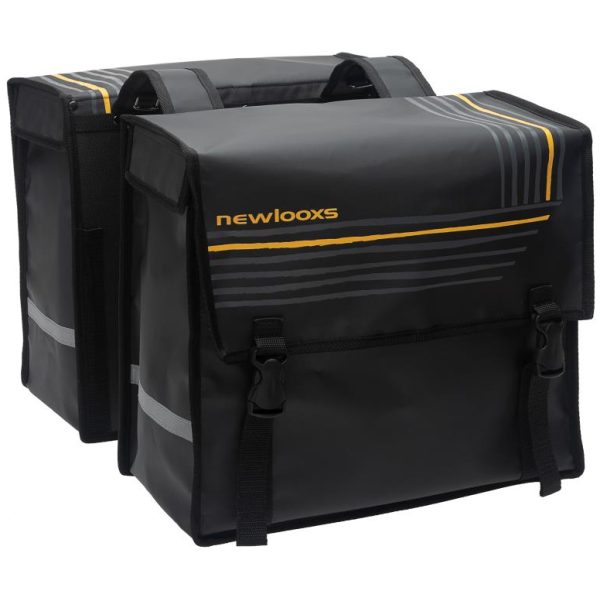 New Looxs TAS BISONYL BASIC DUBBEL BLACK Zwart/Oranje