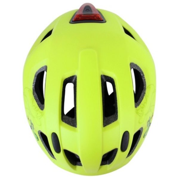 Qt Cycletech Helm Inmold Kind Nova Geel M 54-58cm - LED achterlicht - Afbeelding 3