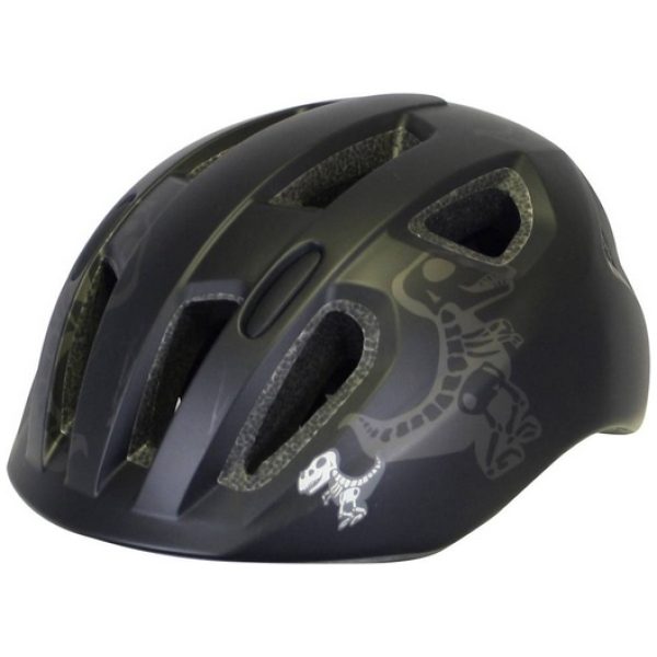 Helm Inmold Kids Nova Zwart M 54-58cm + LED-achterlicht