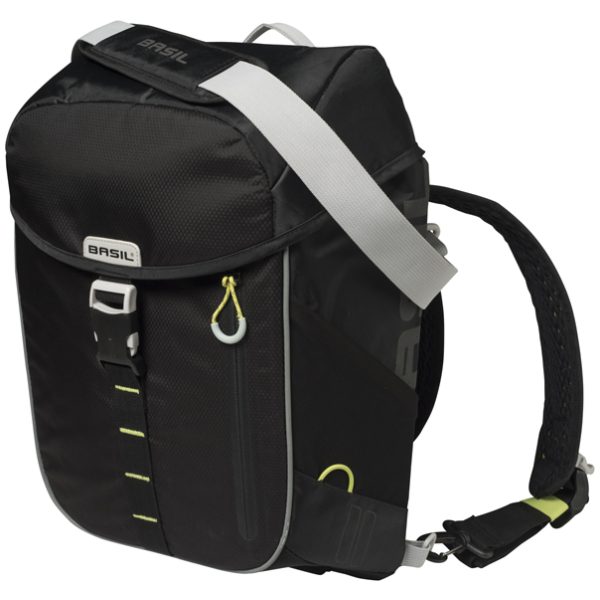 Basil TAS BAS MILES DAYPACK ENKEL ZW Black Lime