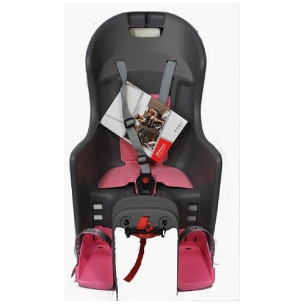 Polisport Kinderzitje Achter Boodie Grijs/Pink Grijs/Roze