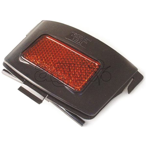 Bobike DUOD ACHTERPLAAT PVC M/REFLECTOR Zwart