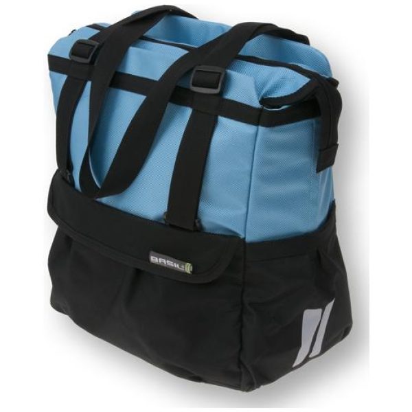 Basil shoppertas XL zw / bl Blauw / Zwart