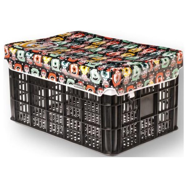 Basil kratcover L Baboushka allover Zwart / Rood / Groen