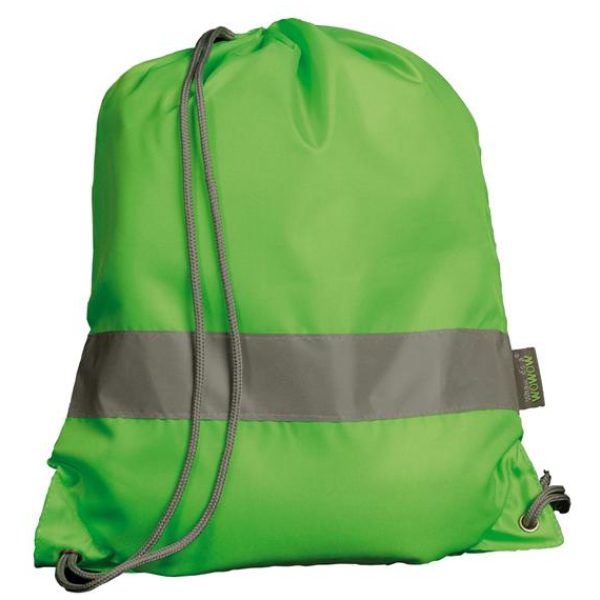 Wowow RUGTAS WW REFLECTIE GROEN Fluor Groen