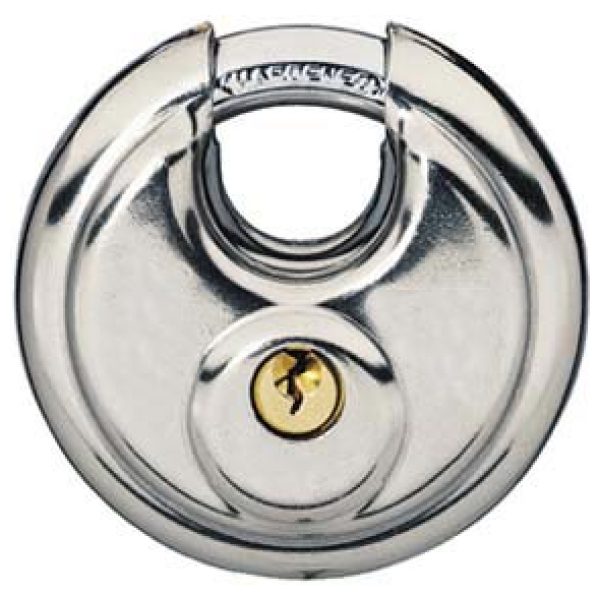 Python hangslot discus 70mm Zilver