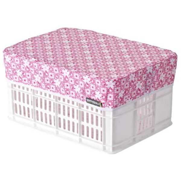 Basil kratcover S Blossom scrap rz Roze / Wit