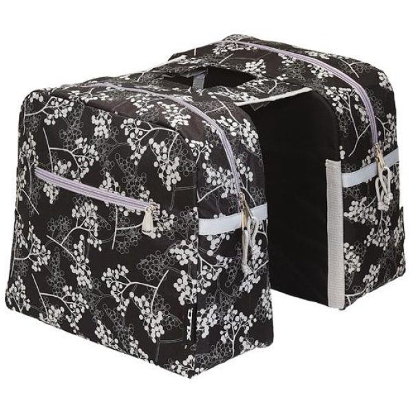 Xlc TAS SHOPPER DUBBEL BERRY ZWART