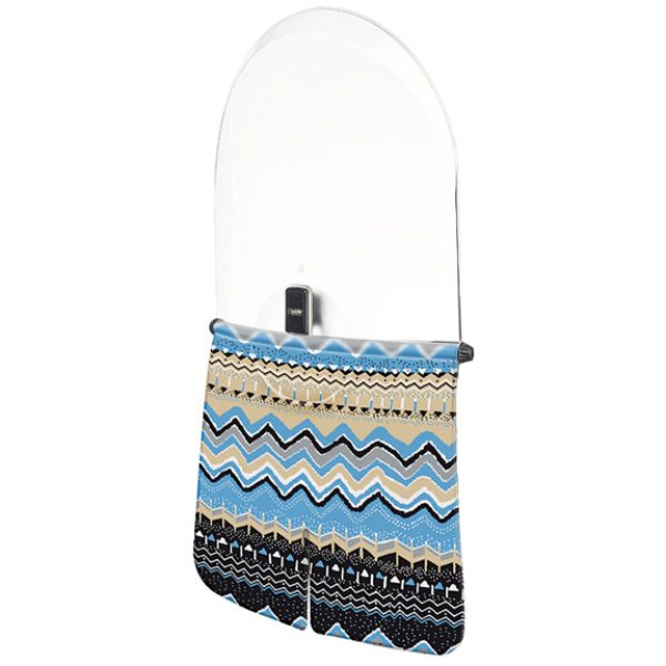 Bobike windscherm Man Tribe ZWART/BLAUW/CREME/GRIJS