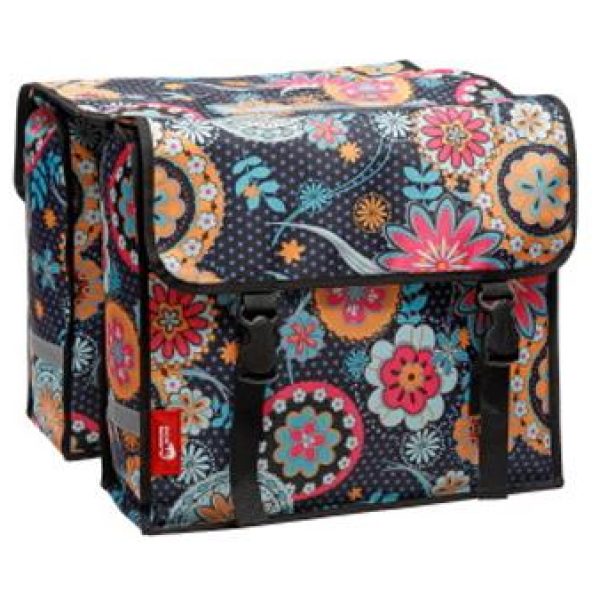 New Looxs TAS FIORI DUBBEL FLORI ZWART FLORI ZWART / BLACK