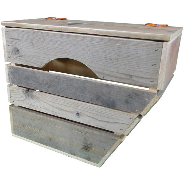 Unbranded Houten fietstas A5 Steiger Houtbruin