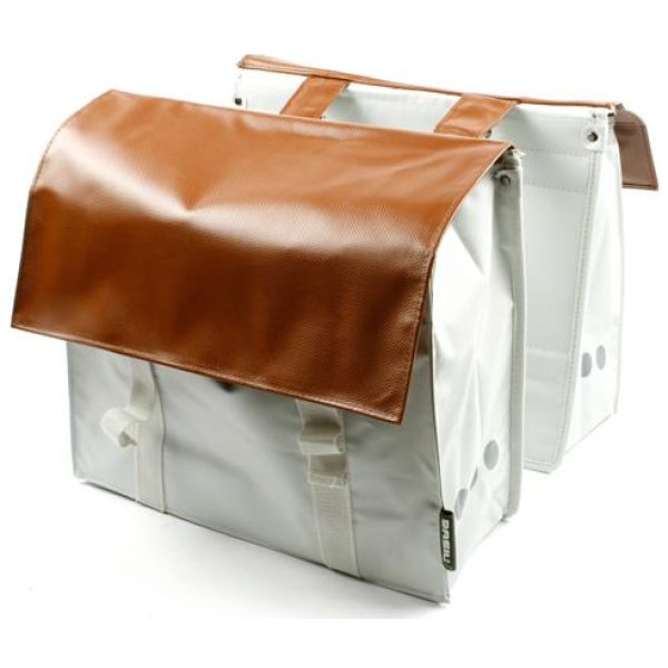Basil TAS BAS DUBBEL WIT/BRUIN 40L WIT / BRUIN