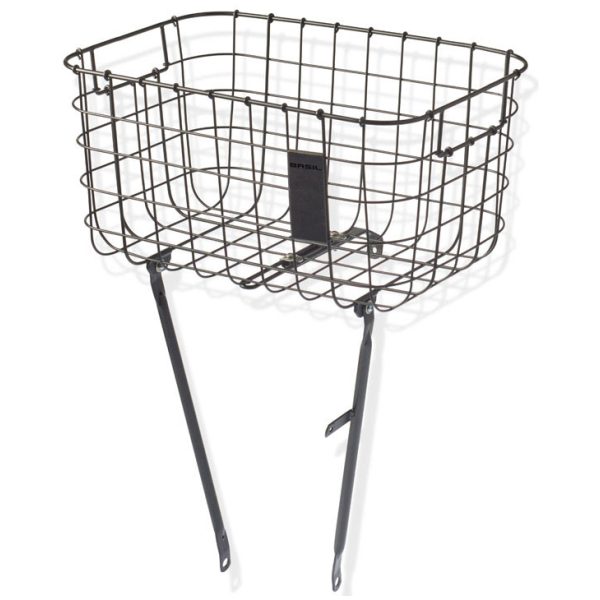 Basil mand Robin 31L matt black 46x31x22cm Mat Zwart