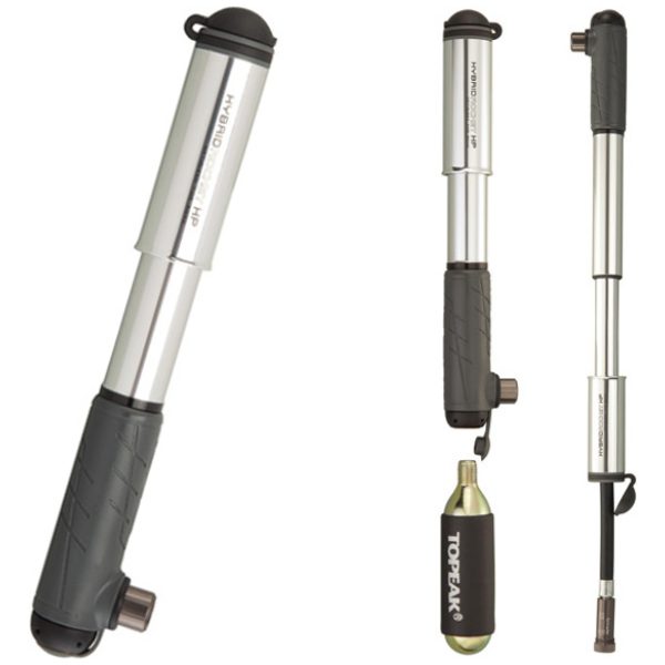 Topeak minipomp Hybrid Rocket HP zi Grijs