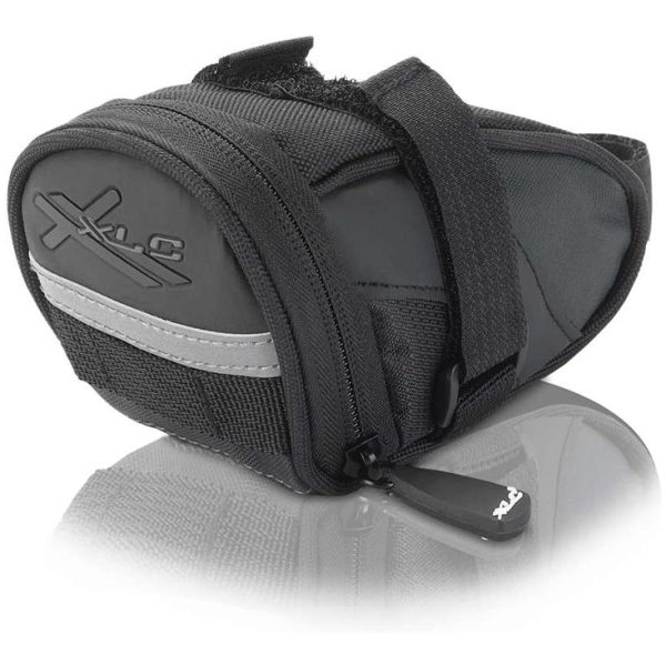 Tas Xlc Zadel Klittenband ZW/ANT 0.3L Zwart/Antraciet