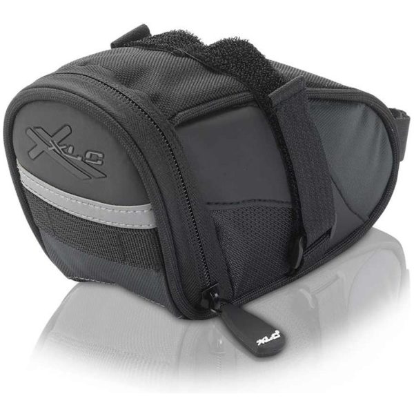 Xlc TAS ZADEL KLITTENBAND ZW/ANT 0.45L Zwart/Antraciet