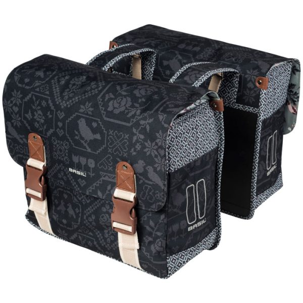 Basil TAS BAS BOHEME DUBBEL UB CHARCOAL GRIJS