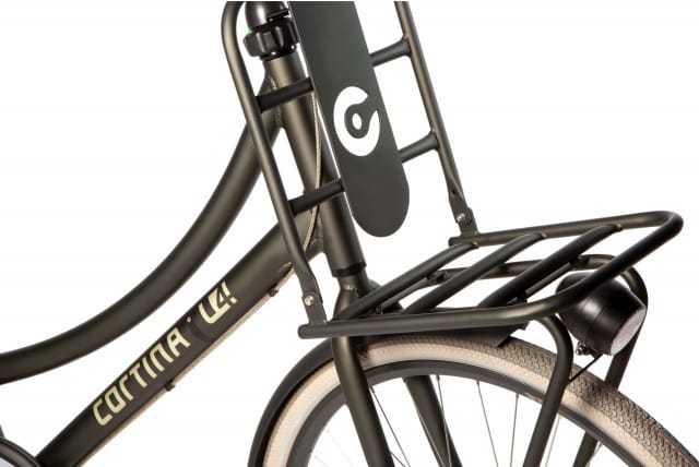 Cortina E-U4 Transport Elegance Green Matt Lowstep - Davy's Bike Store