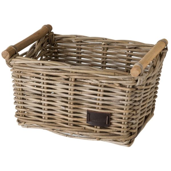 Fastrider mand rotan klein bamboo naturel Grijs