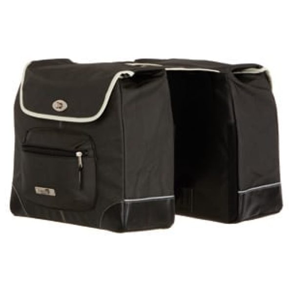 NL tas 290 Alba dubb canv/cre Zwart