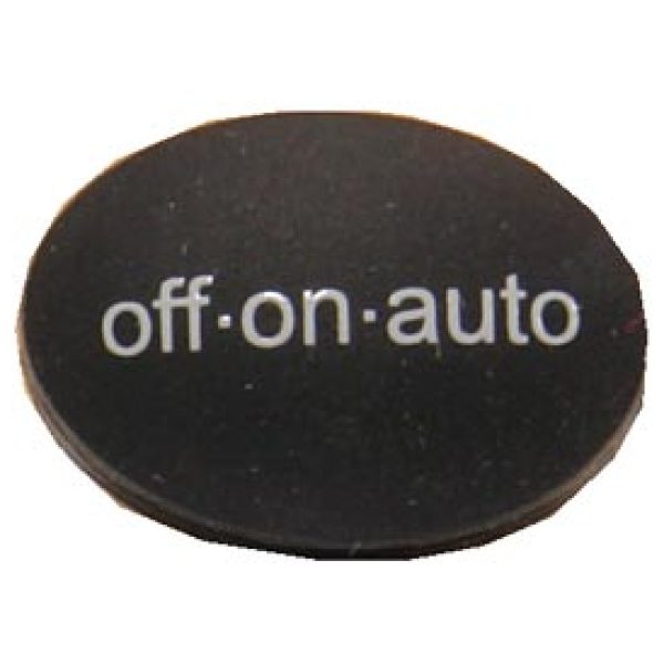 Spanninga knopje Radius off/on/aut Zwart