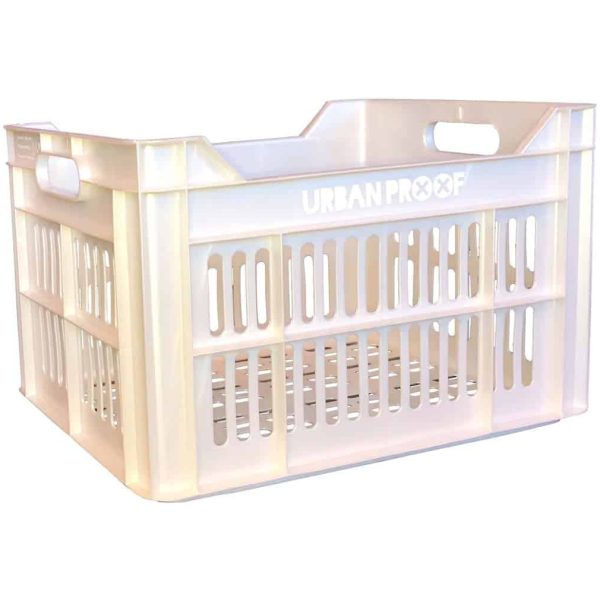 Urban Proof fietskrat 30 liter pearl