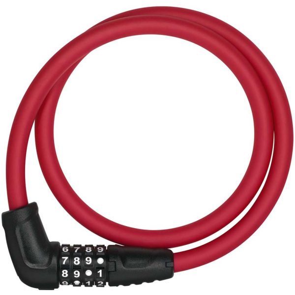 Abus kabelslot code Numerino 5412C/85 red Rood