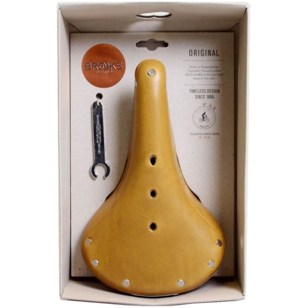 Brooks zadel B17 H Mustard Chroom LE Geel