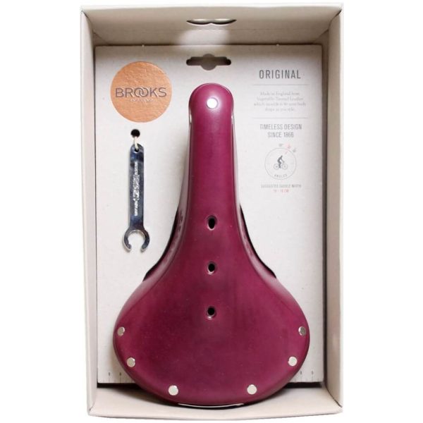 Brooks zadel B17 H Violet Chroom LE Paars