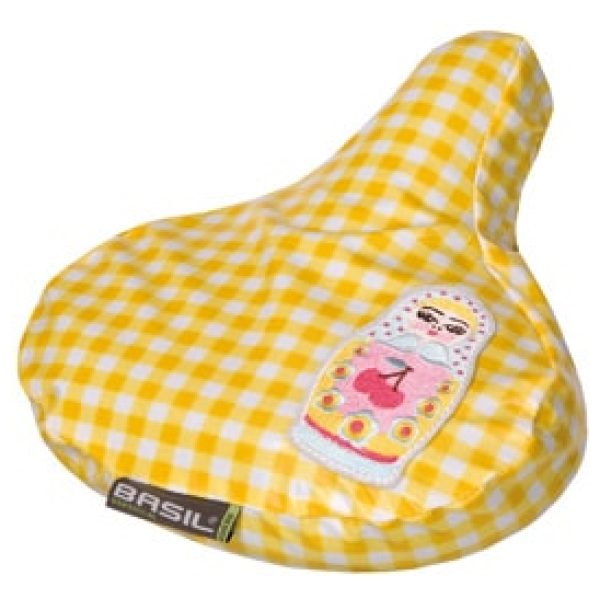 Basil zadeldek Baboushka gl Geel / Wit