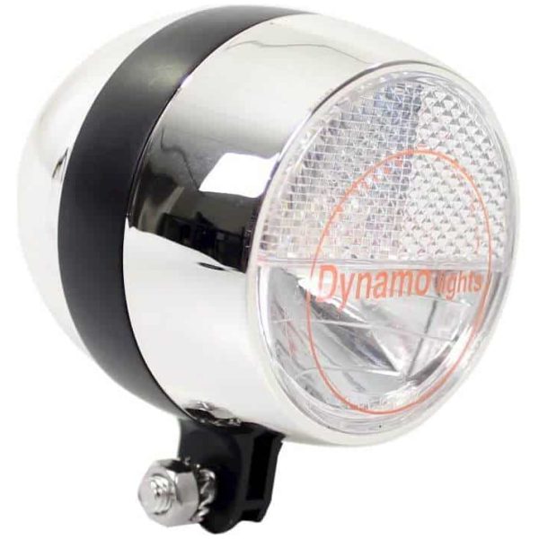 Cortina koplamp Amsterdam aan/uit dynamo oem chroo Zwart