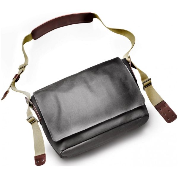 Brooks schoudertas Barbican canv grey brown