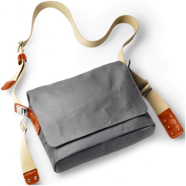 Brooks schoudertas Paddington canv grey brown