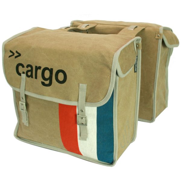 Basil dubb tas Cargo Bruin / Beige