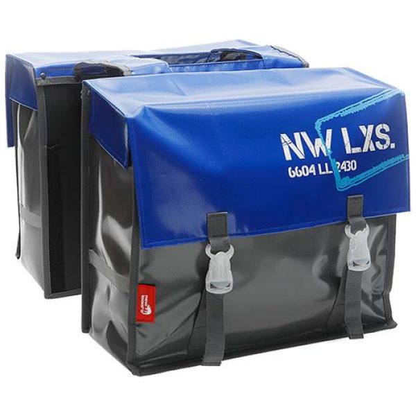 New Looxs Tas Bisonyl Basic tarpaulin blauw/grijs blue/grey 040l.529 Blauw / Grijs