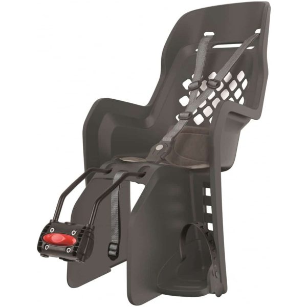 Polisport achterzitje Joy frame bev. brown/dark gr Bruin